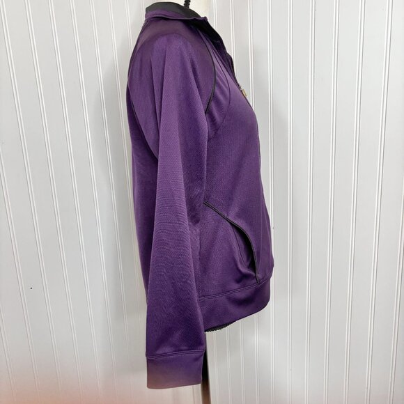 Champion Women's Double Dry Full-Zip Jacket - Purple Size M - Picture 3 of 7
